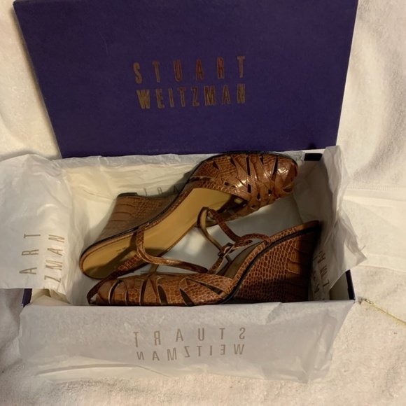 Stuart Weitzman Golitely cafe alligator, size 10 - Picture 2 of 10
